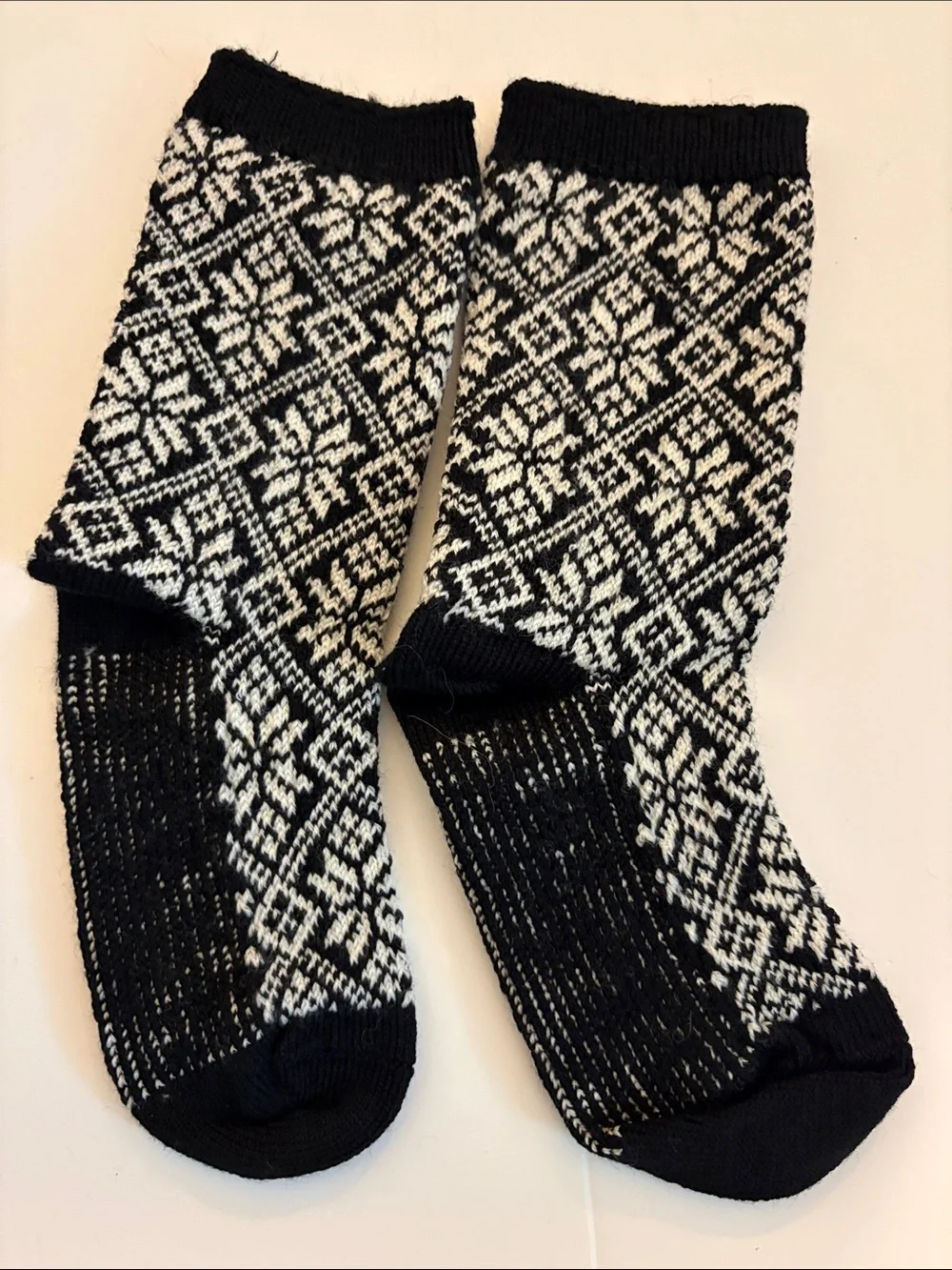 Smartwool Unisex Every Day Full Cushion Crew Snowflake Black Medium NWT